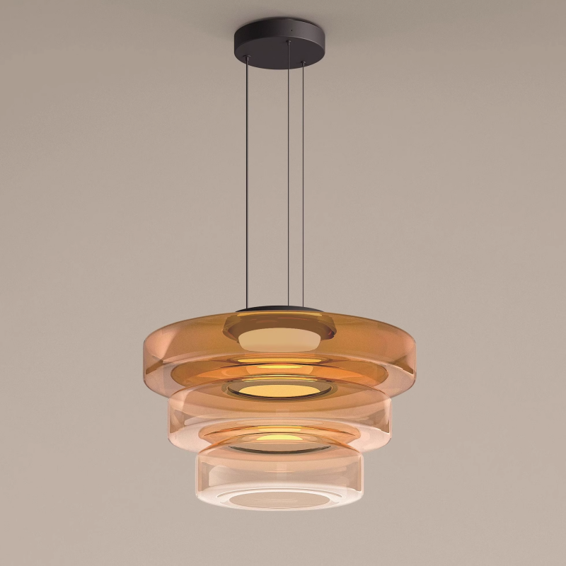 Moderne Geschichtete LED-Pendelleuchte