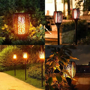Solar Gartenlaterne mit Flammeneffekt für Draußen