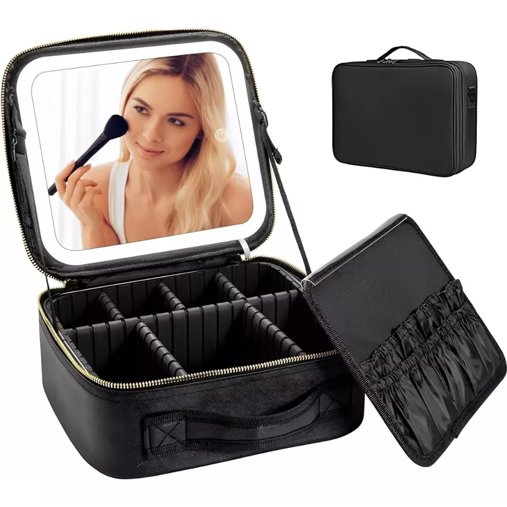 Stilvoller Schmink Organizer mit Spiegel