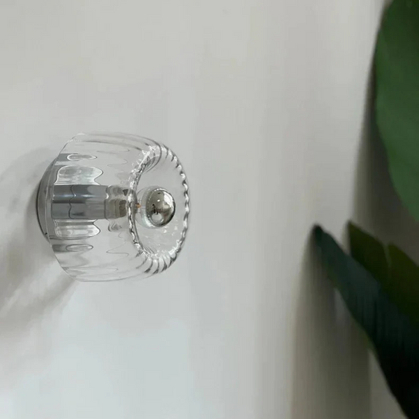 Glasprisma LED-Wandleuchte