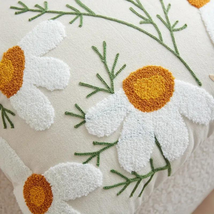 Kissenbezug mit Blumenmuster