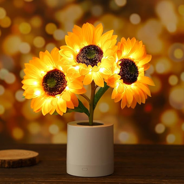 Sonnenblume LED Moderne Tischlampe