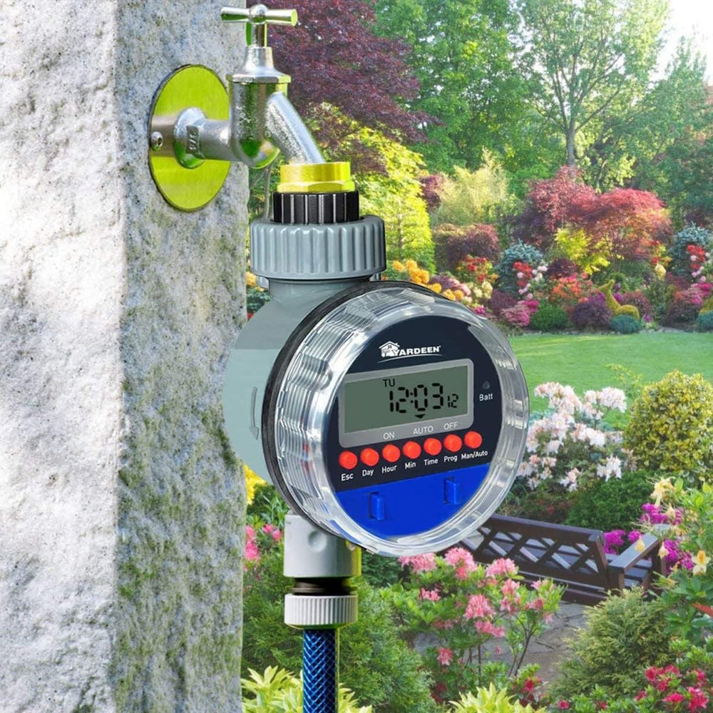 Automatischer Gartenbewässerungstimer mit LCD-Anzeige