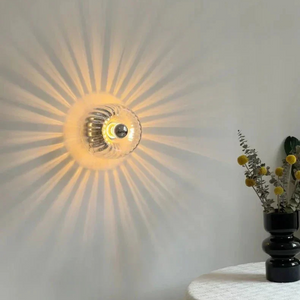 Glasprisma LED-Wandleuchte