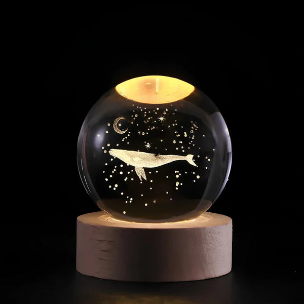 Festliche Weihnachts Kugel LED Nachtlicht