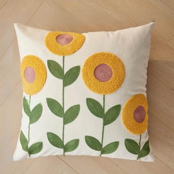 Kissenbezug mit Blumenmuster