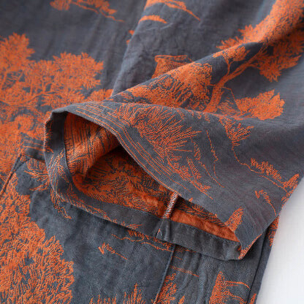 Bedruckter weicher Kimono-Bademantel
