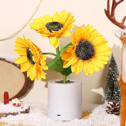 Sonnenblume LED Moderne Tischlampe