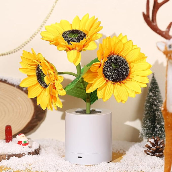 Sonnenblume LED Moderne Tischlampe