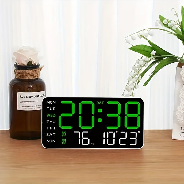 LED-Digitalwecker mit Temperatur- und Kalenderanzeige