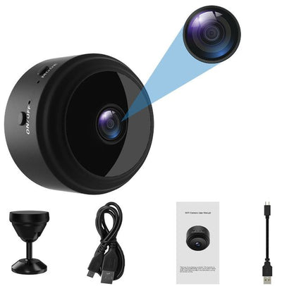 Mini-WLAN-Überwachungskamera mit integriertem Akku und HD-Auflösung