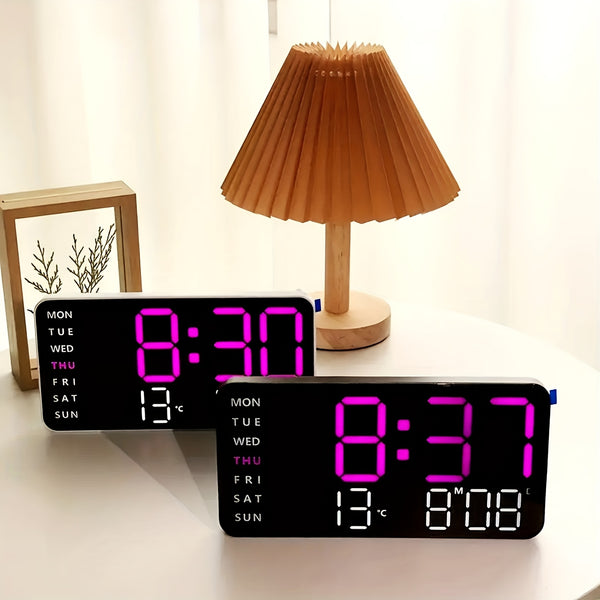 LED-Digitalwecker mit Temperatur- und Kalenderanzeige