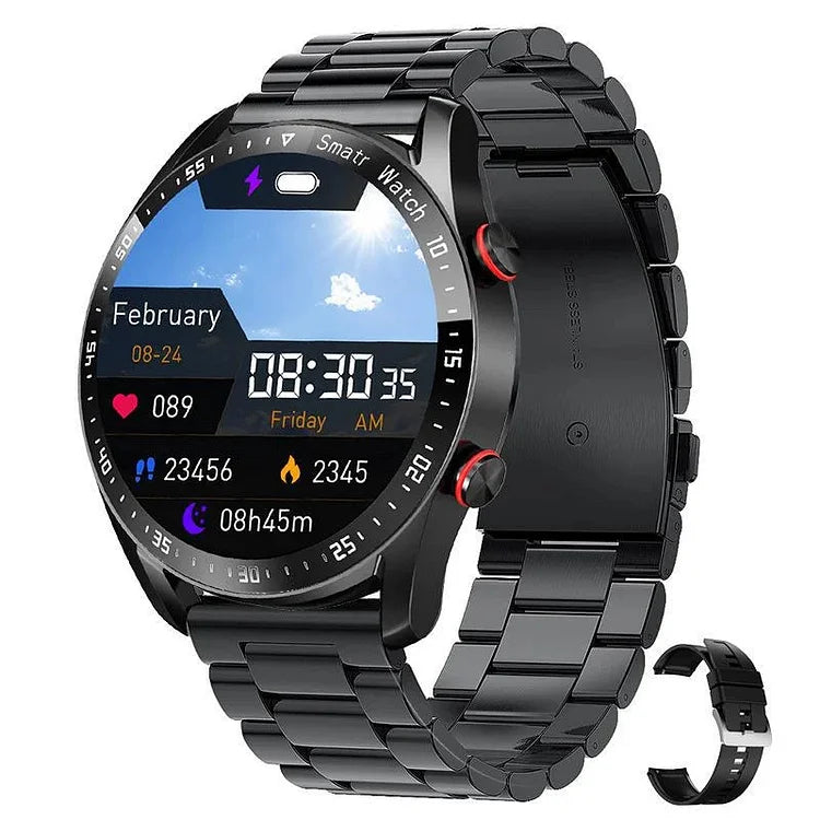 Luxuriöse Runde Smartwatch Für Herren