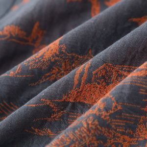 Bedruckter weicher Kimono-Bademantel