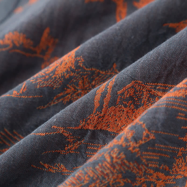 Bedruckter weicher Kimono-Bademantel