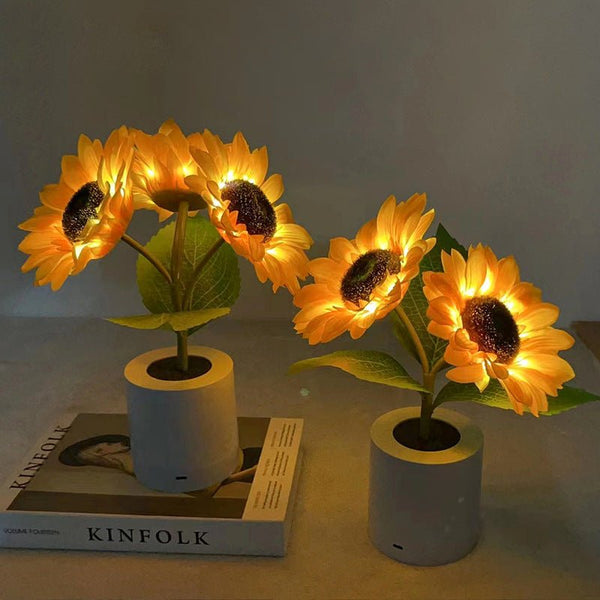 Sonnenblume LED Moderne Tischlampe