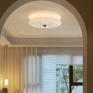 Runde LED-Deckenleuchte im Weinlese-Stil