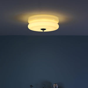 Runde LED-Deckenleuchte im Weinlese-Stil