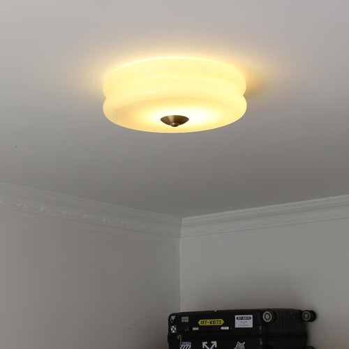 Runde LED-Deckenleuchte im Weinlese-Stil