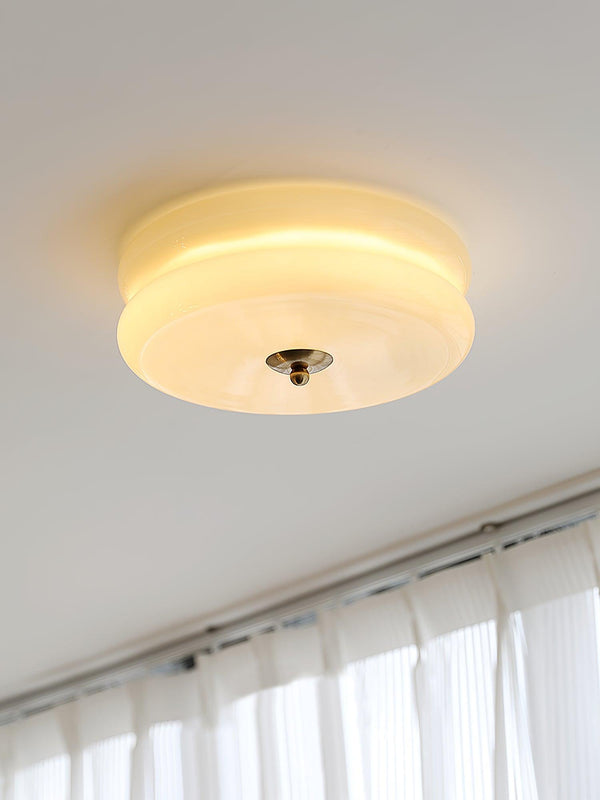 Runde LED-Deckenleuchte im Weinlese-Stil