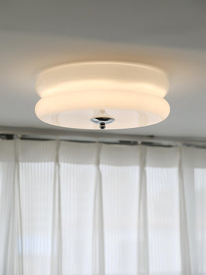 Runde LED-Deckenleuchte im Weinlese-Stil