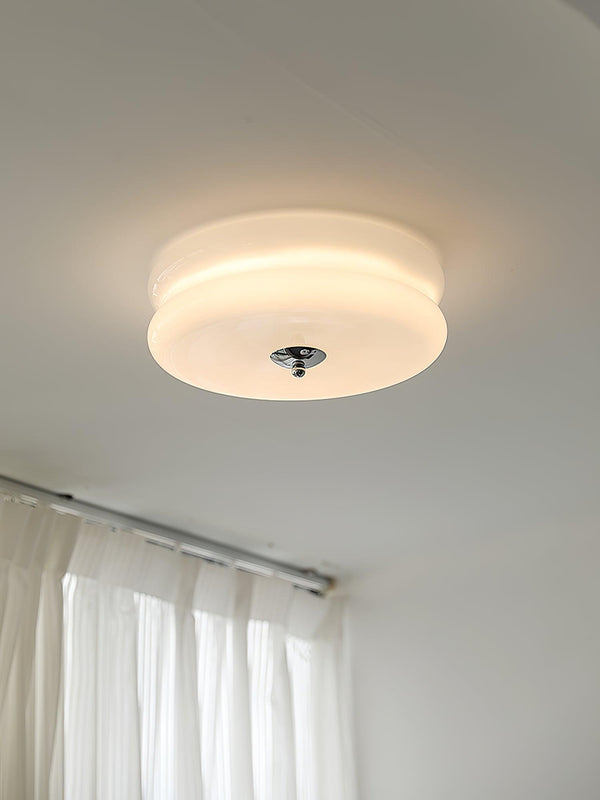 Runde LED-Deckenleuchte im Weinlese-Stil