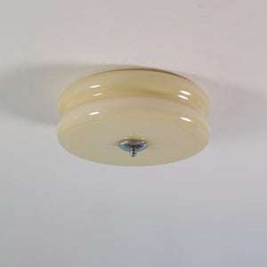 Runde LED-Deckenleuchte im Weinlese-Stil