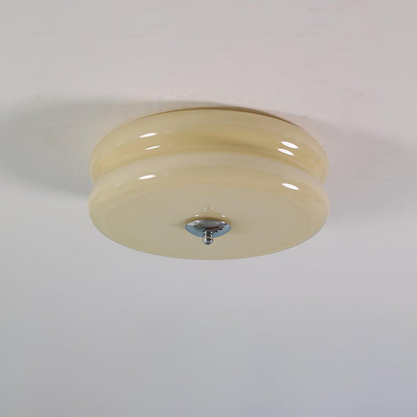 Runde LED-Deckenleuchte im Weinlese-Stil