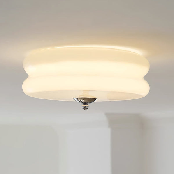 Runde LED-Deckenleuchte im Weinlese-Stil