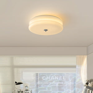 Runde LED-Deckenleuchte im Weinlese-Stil