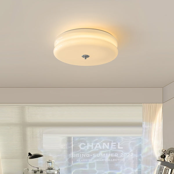 Runde LED-Deckenleuchte im Weinlese-Stil