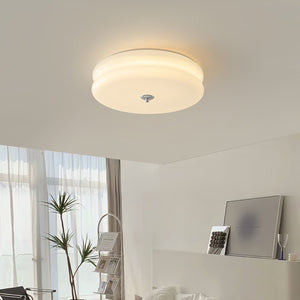 Runde LED-Deckenleuchte im Weinlese-Stil