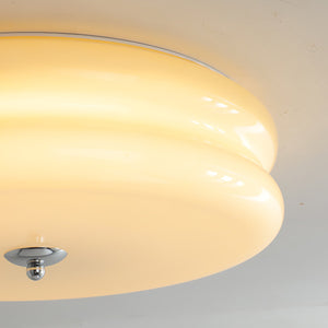Runde LED-Deckenleuchte im Weinlese-Stil