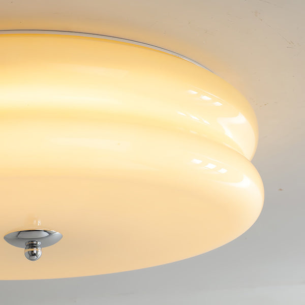 Runde LED-Deckenleuchte im Weinlese-Stil