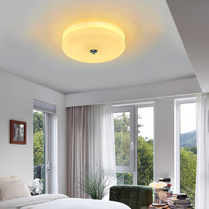 Runde LED-Deckenleuchte im Weinlese-Stil