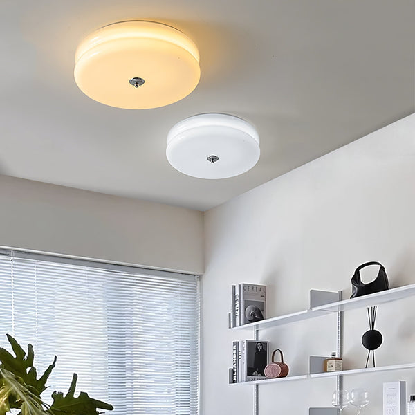 Runde LED-Deckenleuchte im Weinlese-Stil