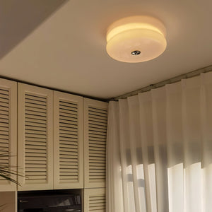 Runde LED-Deckenleuchte im Weinlese-Stil