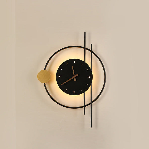 Moderne Beleuchtete LED-Wanduhr