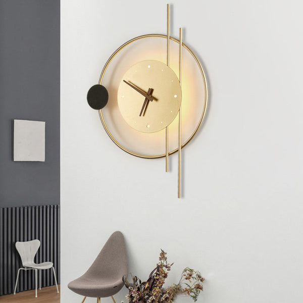 Moderne Beleuchtete LED-Wanduhr