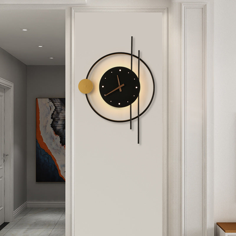 Moderne Beleuchtete LED-Wanduhr