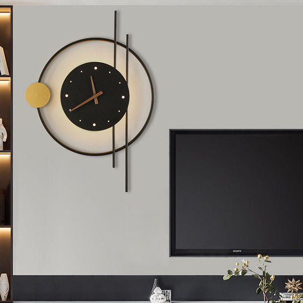 Moderne Beleuchtete LED-Wanduhr