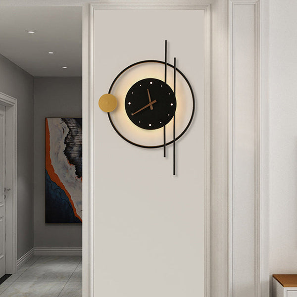 Moderne Beleuchtete LED-Wanduhr