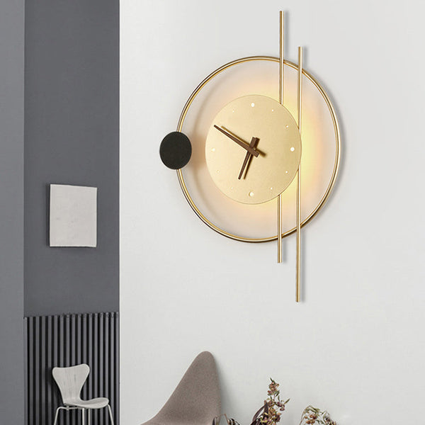 Moderne Beleuchtete LED-Wanduhr