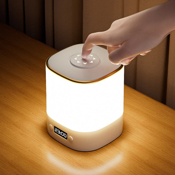 Moderne rechteckige LED-Wecker-Tischlampe