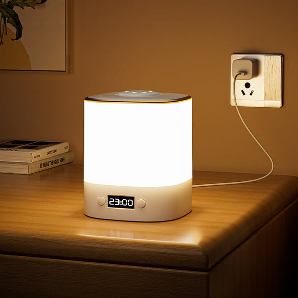 Moderne rechteckige LED-Wecker-Tischlampe