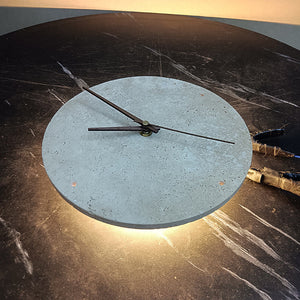 Minimalistische Strukturierte Runde LED-Wanduhr