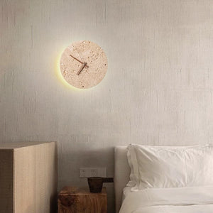 Minimalistische Strukturierte Runde LED-Wanduhr