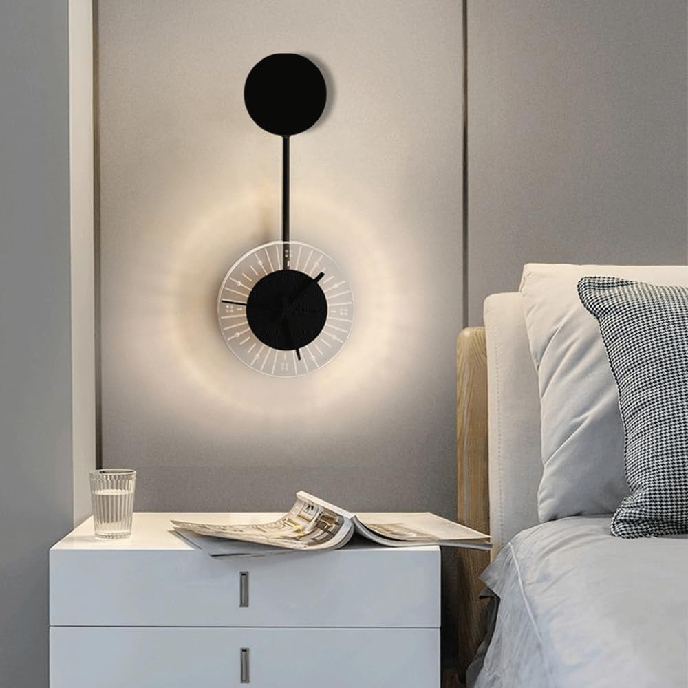 LED wanduhr Mit Kreisförmigem Pendel