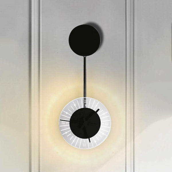 LED wanduhr Mit Kreisförmigem Pendel