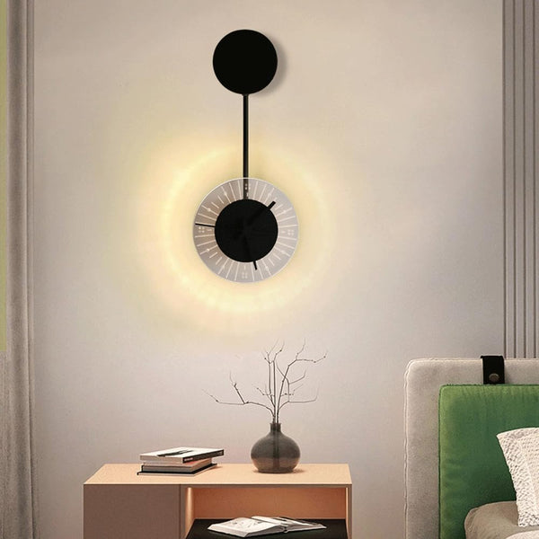 LED wanduhr Mit Kreisförmigem Pendel